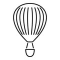 Trip air balloon icon, outline style