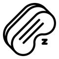 Trip mask sleep icon, outline style