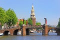 Trip through the picturesque canals of Amsterdam Royalty Free Stock Photo