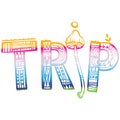 Trip psychedelic Royalty Free Stock Photo