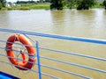 Trip with the ship PASAGERUL on Sulina channel in Danube Delta, Tulcea, Romania Royalty Free Stock Photo