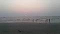 The goa beach sunset Royalty Free Stock Photo