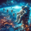 A trip to space with a private astronaut experience, photo Royalty Free Stock Photo