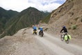 Trip to Tibet by bike Royalty Free Stock Photo