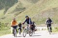 Trip to Tibet by bike Royalty Free Stock Photo