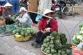 Trip to Vietnam: traditional market in Dalat Royalty Free Stock Photo