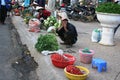 Trip to Vietnam: traditional market in Dalat Royalty Free Stock Photo