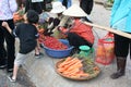 Trip to Vietnam: traditional market in Dalat Royalty Free Stock Photo