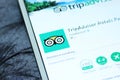 TripAdvisor mobile app Royalty Free Stock Photo
