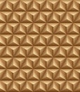 Tripartite pyramid brown seamless texture Royalty Free Stock Photo