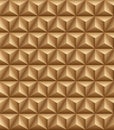 Tripartite pyramid brown seamless texture Royalty Free Stock Photo