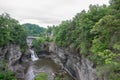 Cornell University`s Triphammer Waterfalls. Royalty Free Stock Photo