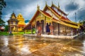 The Tripitaka Buddha Temple and the Chapel within Wat Si Pho Chai at Na Haeo District