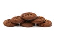 Triple Chocolate Cookies Royalty Free Stock Photo