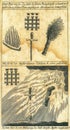 hermetic illustration symbols of ruin cross sword and staff of jacob bohme