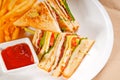 Triple decker club sandwich