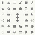 Triple dots icon. Detailed set of minimalistic icons. Premium quality graphic design sign. One of the collection icons for website