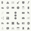 Triple dots icon. Detailed set of minimalistic icons. Premium quality graphic design sign. One of the collection icons for website Royalty Free Stock Photo