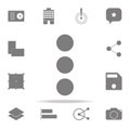 Triple dots. Three dots. icon. web icons universal set for web and mobile