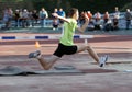 On the triple jump Royalty Free Stock Photo