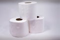 Triple Rolls of Toilet Paper Royalty Free Stock Photo