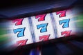 Triple Seven Slot Machine Royalty Free Stock Photo