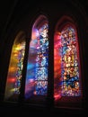 Triple Stained Glass Window