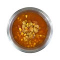 Triple Succotash In Metal Bowl Top View