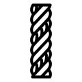 triplex wire cable line icon vector illustration