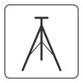 Tripod icon modern equipment Royalty Free Stock Photo