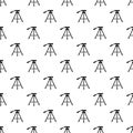 Tripod pattern, simple style Royalty Free Stock Photo