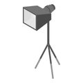 Tripod spotlight icon, isometric style Royalty Free Stock Photo