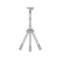 Tripod vector icon,Flat design