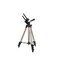Tripod on a white background with clipping path Royalty Free Stock Photo