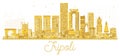 Tripoli Libya City skyline golden silhouette. Royalty Free Stock Photo