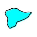 Tripoli region of Libya vector map Illustration