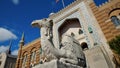 Tripoli shrine kneeling camel statue detail milwaukee wisconsin Royalty Free Stock Photo