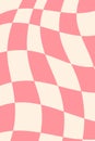 Trippy distorted checkerboard groovy background