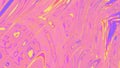 Trippy Funky Colorful Vibrant Abstract Ripply Animation, Pink, Orange, Purple and Yellow