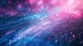 A trippy futuristic galaxy background featuring a mix of soft and vivid shades of blue and pink