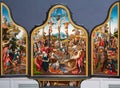 Triptych with the Lamentation of Christ, painting, by Cornelis Engebrechtsz Royalty Free Stock Photo