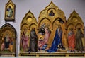 Triptych, probably on wood, depicting the Annunciation to the Madonna, in the gallery of the Accademia in Florence.