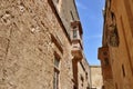 Triq Inguanez (Inguanez Street) in Mdina, Malta Royalty Free Stock Photo