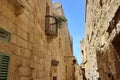 Triq Inguanez (Inguanez Street) in Mdina, Malta Royalty Free Stock Photo