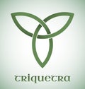 Triquetra symbol with gradients Royalty Free Stock Photo