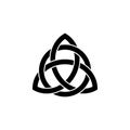 Triquetra symbol icon, celtic knot