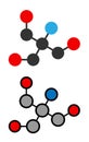 Tris buffering agent molecule. Also known as tromethamine Royalty Free Stock Photo