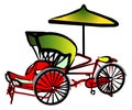 Trishaw Royalty Free Stock Photo