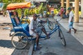 Trishaw in Madagascar Royalty Free Stock Photo