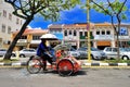 Trishaw ride Royalty Free Stock Photo